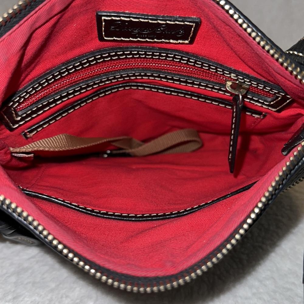 Black on Black Pebble leather Dooney & Bourke Shoulder Bag - Picture 13 of 16
